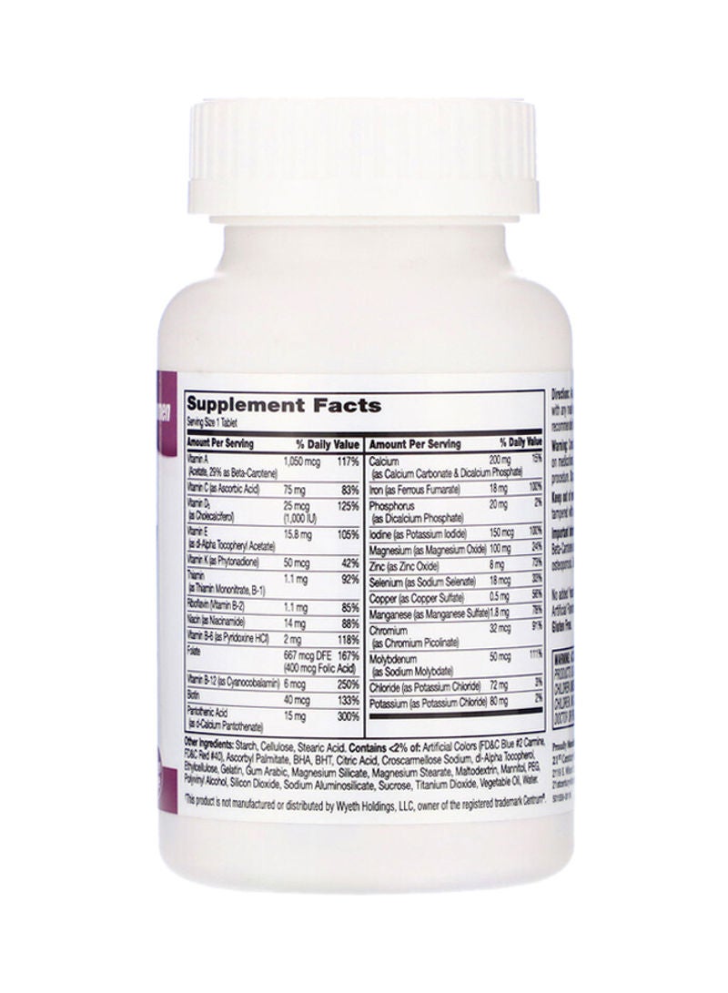 21st Century Sentry Multivitamin And Multimineral Supplement - 120 Tablets - Image 2